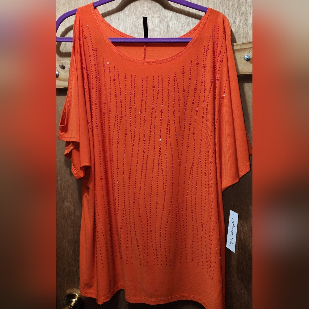 Forever Jade Cold Shoulder blouse